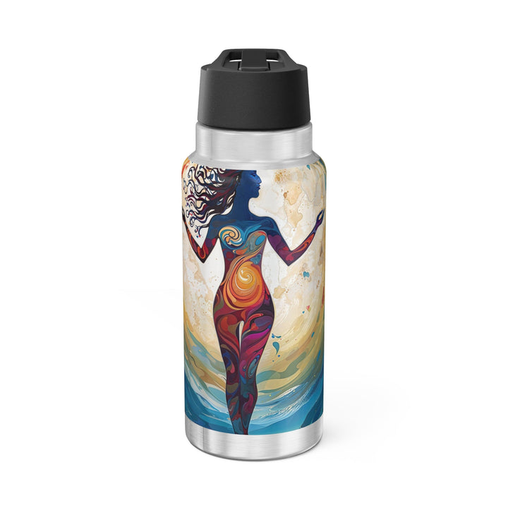 Vibrant Ethereal Dance - Gator Tumbler 32oz - Mug - g(0D·IO) - Silver - 32oz -