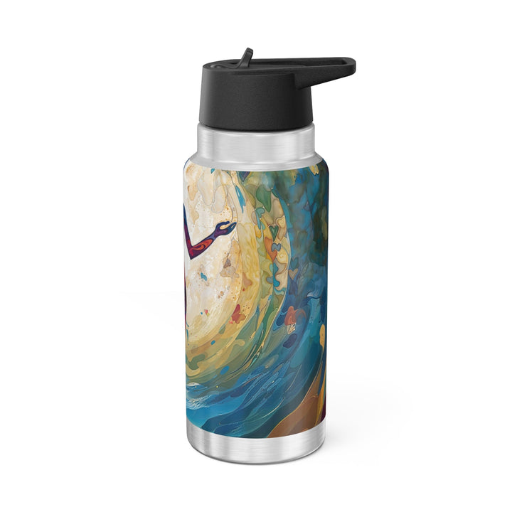 Vibrant Ethereal Dance - Gator Tumbler 32oz - Mug - g(0D·IO) - Silver - 32oz -