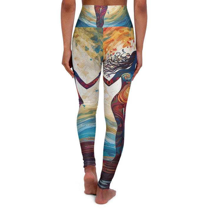 Vibrant Ethereal Dance - High Waisted AOP Yoga Leggings - All Over Prints - g(0D·IO) - XS - -