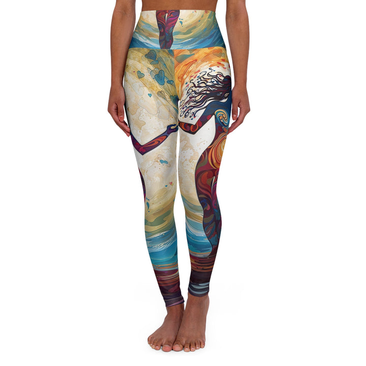 Vibrant Ethereal Dance - High Waisted AOP Yoga Leggings - All Over Prints - g(0D·IO) - XS - -