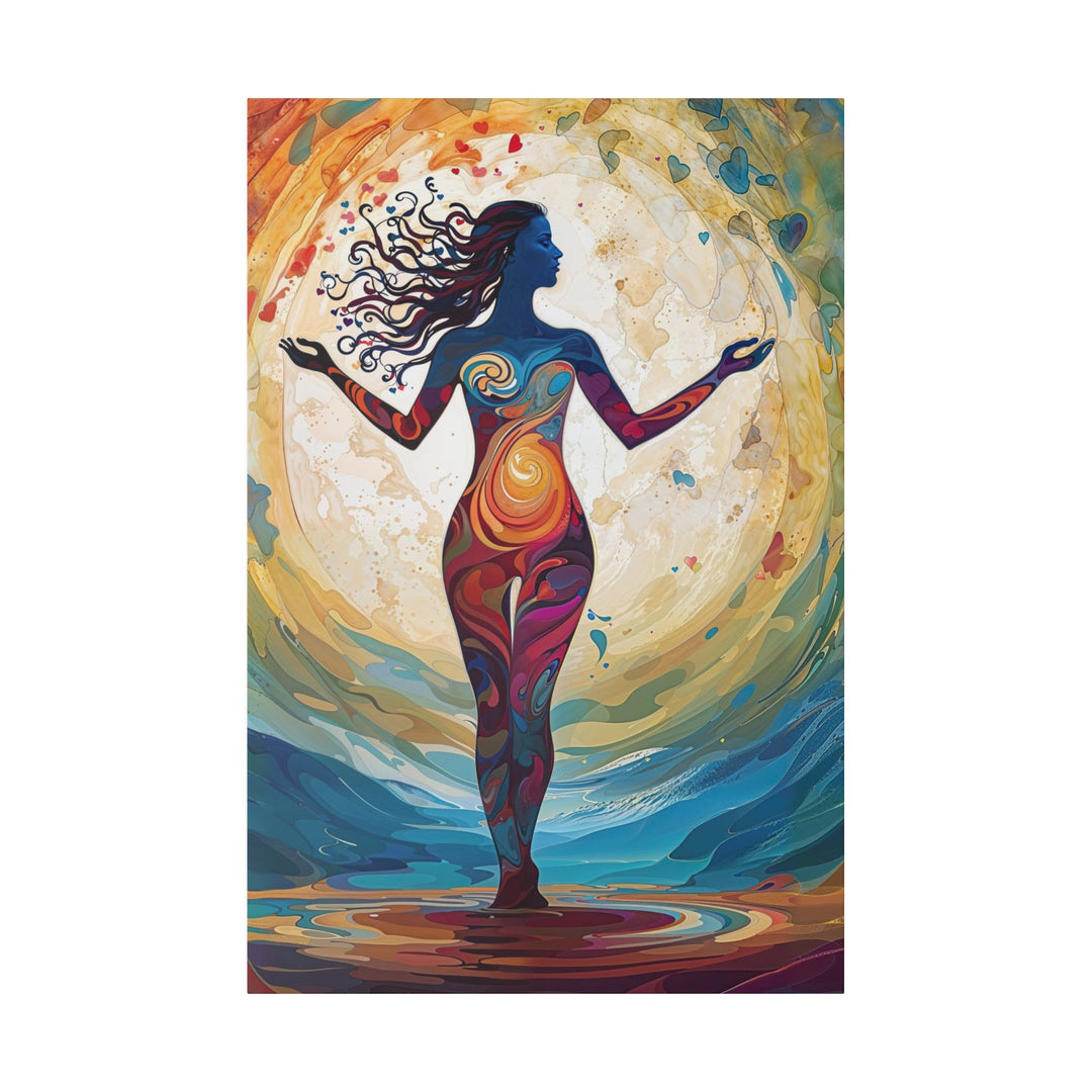 Vibrant Ethereal Dance - Matte Canvas - Canvas - g(0D·IO) - 32″ x 48″ (Vertical) - 0.75'' -