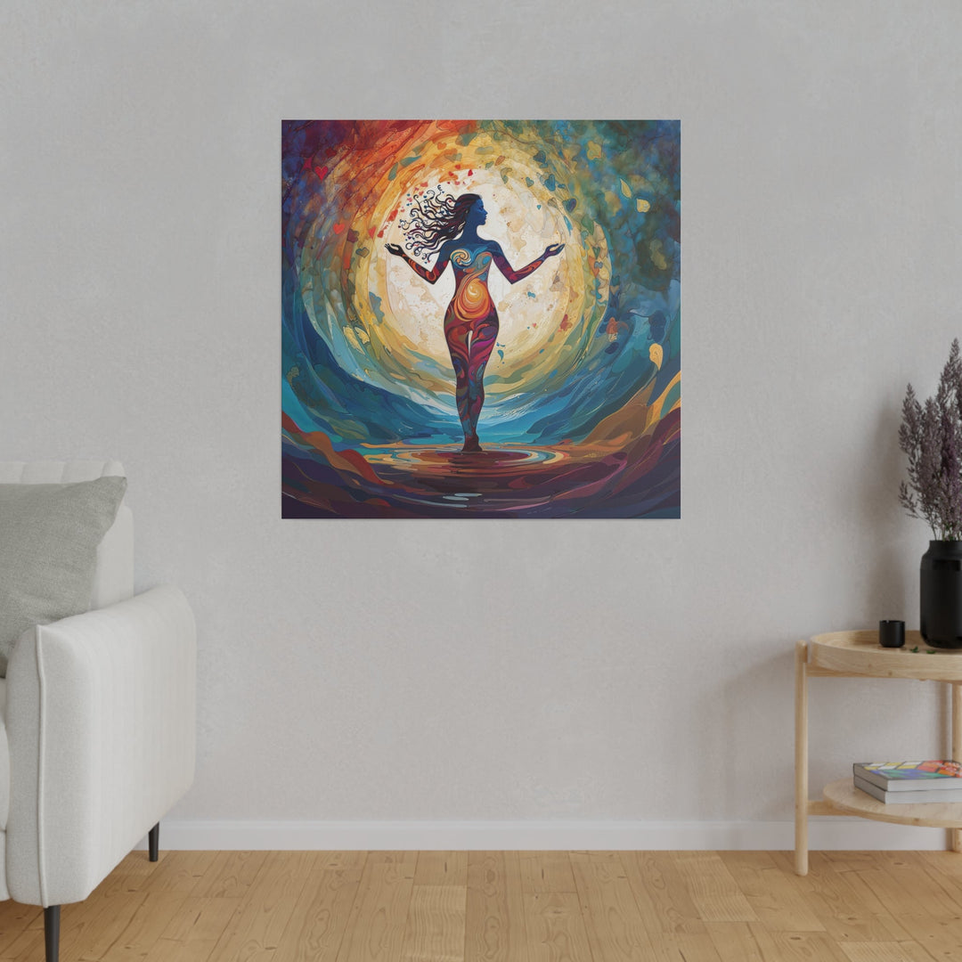 Vibrant Ethereal Dance - Matte Canvas - Canvas - g(0D·IO) - 32" x 32" (Square) - 0.75'' -