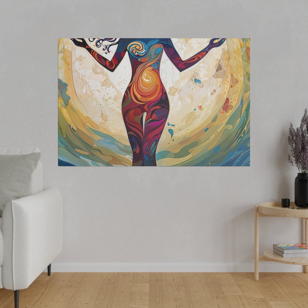 Vibrant Ethereal Dance - Matte Canvas - Canvas - g(0D·IO) - 32" x 32" (Square) - 0.75'' -