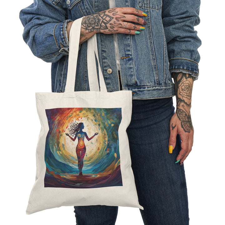 Vibrant Ethereal Dance - Natural Tote Bag - Bags - g(0D·IO) - 15" x 16" - Natural -