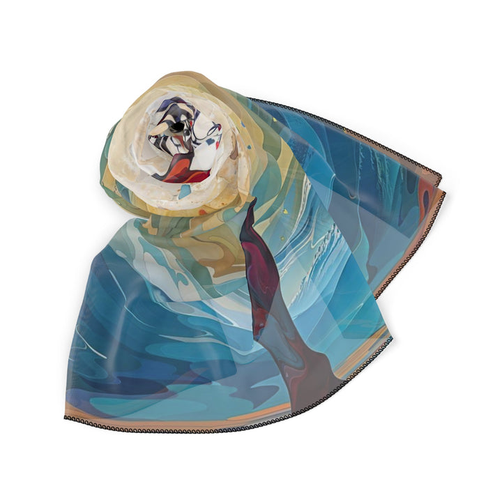 Vibrant Ethereal Dance - Poly Scarf - Accessories - g(0D·IO) - Poly chiffon - 50" × 50" -