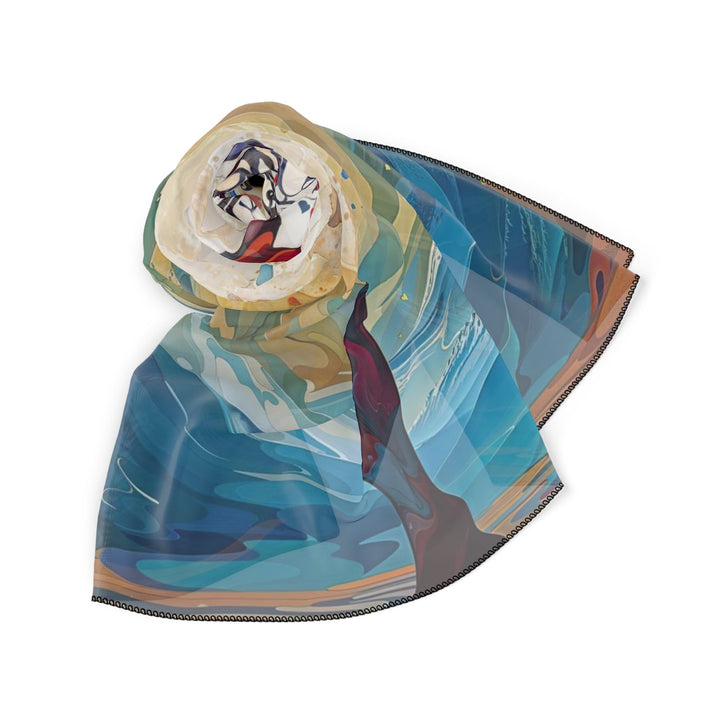 Vibrant Ethereal Dance - Poly Scarf - Accessories - g(0D·IO) - Poly chiffon - 50" × 50" -