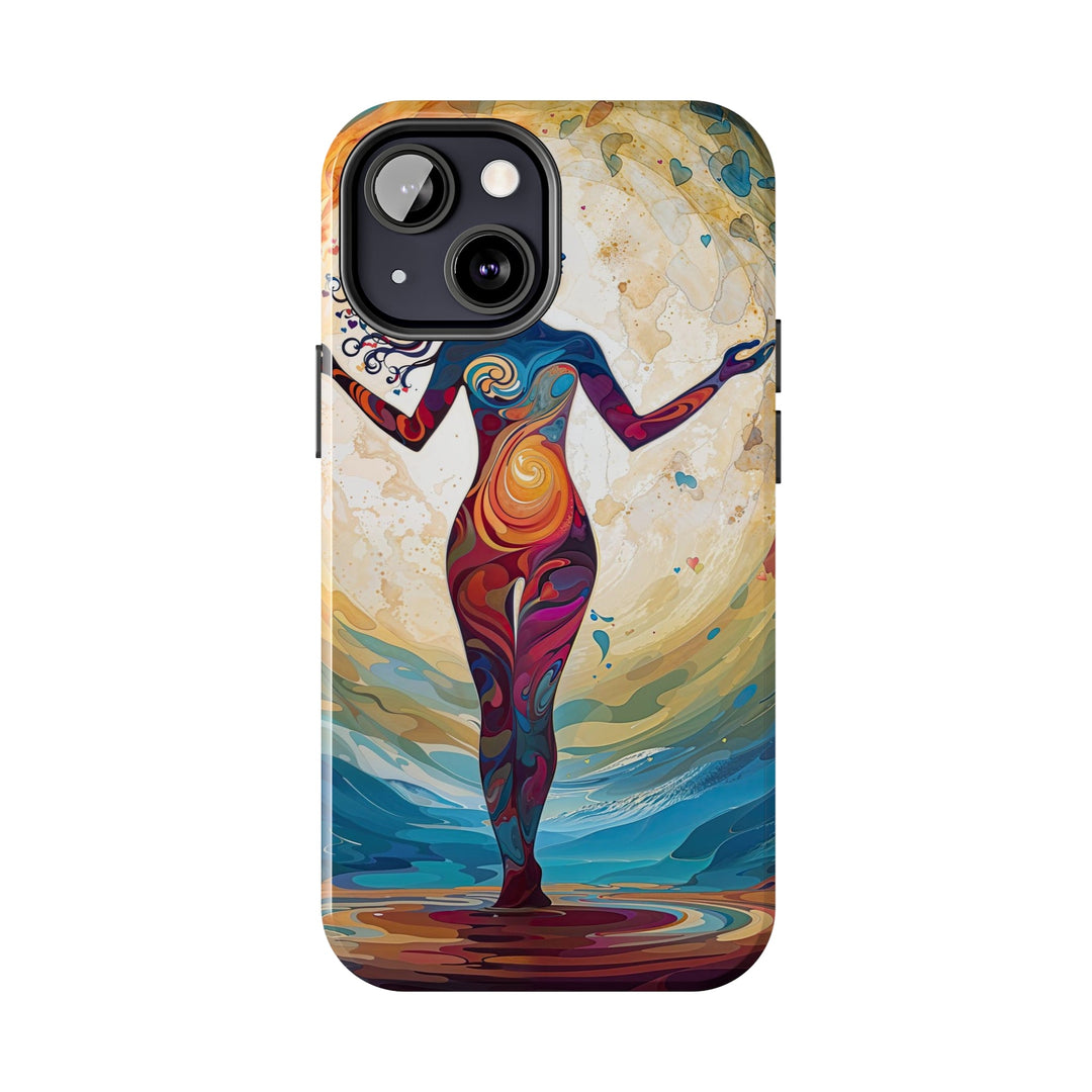 Vibrant Ethereal Dance - Tough Phone Case - Phone Case - g(0D·IO) - iPhone 13 Mini - -