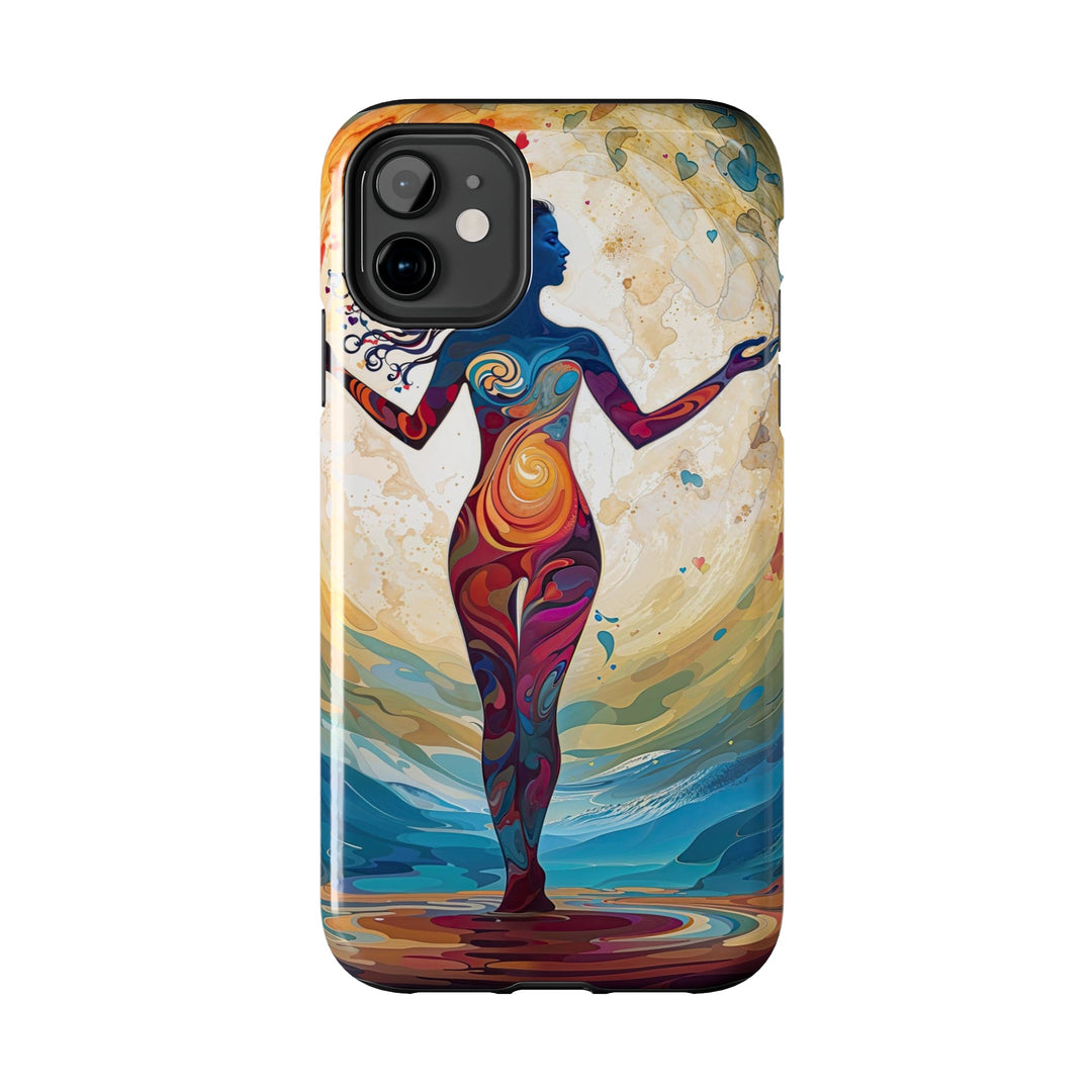 Vibrant Ethereal Dance - Tough Phone Case - Phone Case - g(0D·IO) - iPhone 13 Mini - -