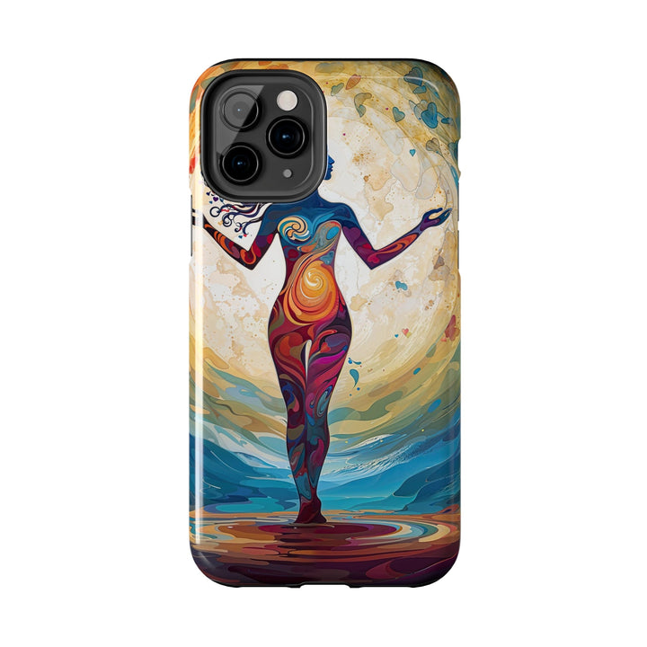 Vibrant Ethereal Dance - Tough Phone Case - Phone Case - g(0D·IO) - iPhone 13 Mini - -