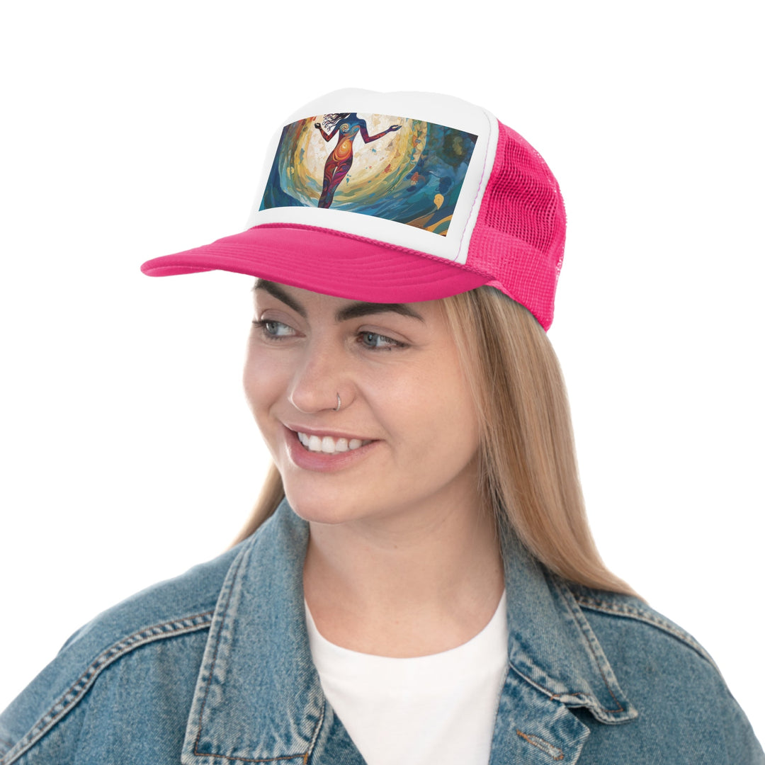 Vibrant Ethereal Dance - Trucker Hat - Hats - g(0D·IO) - Pink - One size -