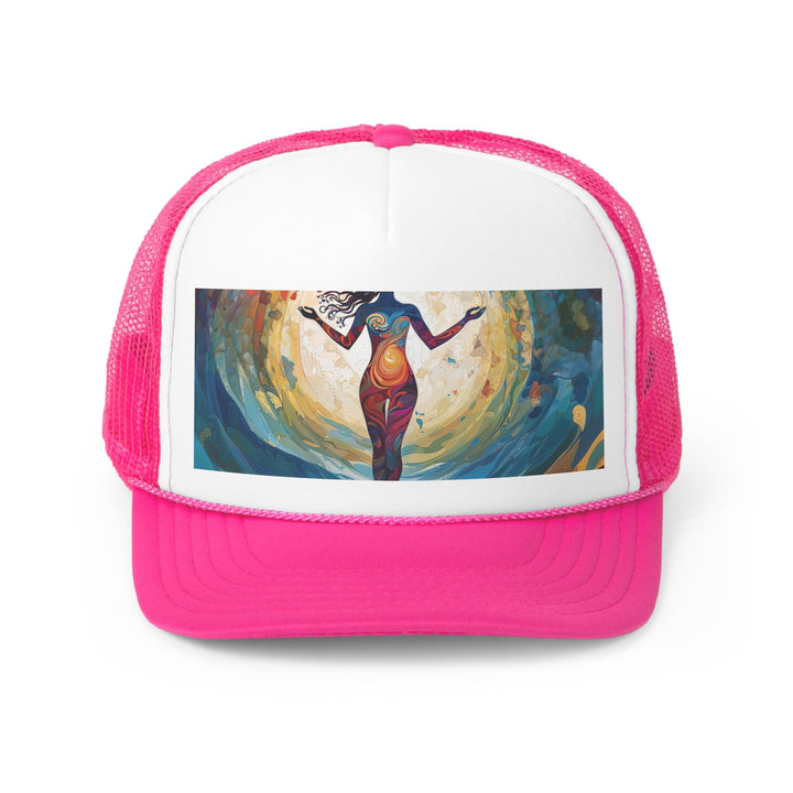 Vibrant Ethereal Dance - Trucker Hat - Hats - g(0D·IO) - Pink - One size -