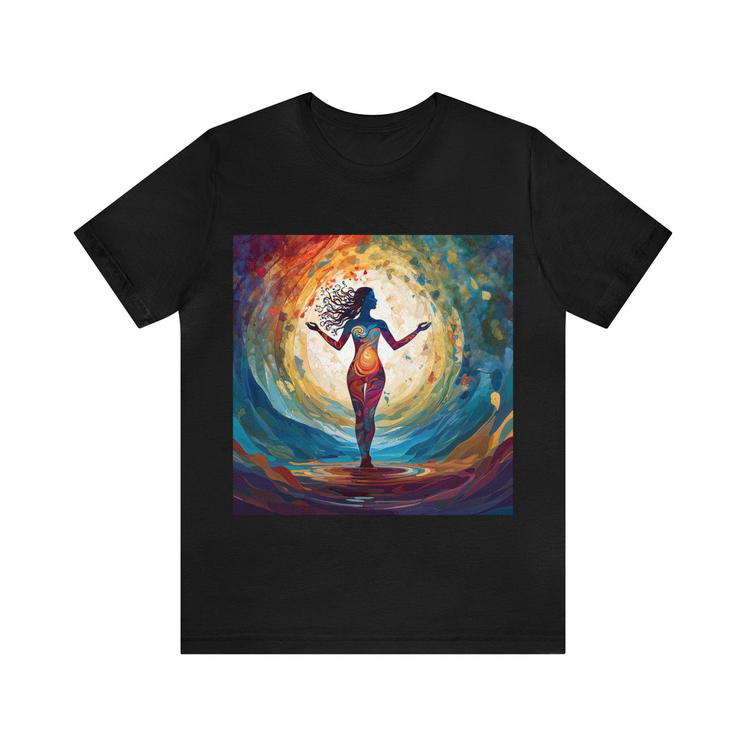 Vibrant Ethereal Dance - Unisex Jersey Short Sleeve Tee - T-Shirt - g(0D·IO) - Black - S -