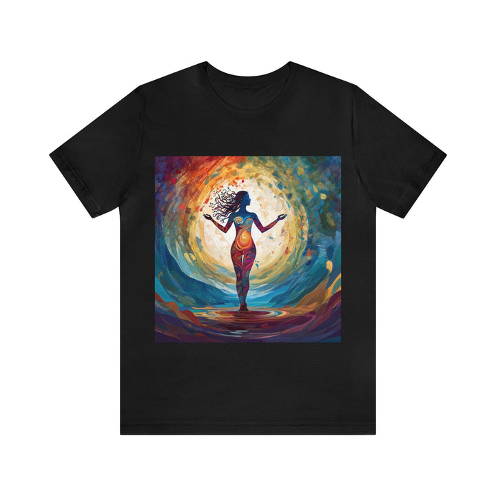 Vibrant Ethereal Dance - Unisex Jersey Short Sleeve Tee - T-Shirt - g(0D·IO) - Black - S -