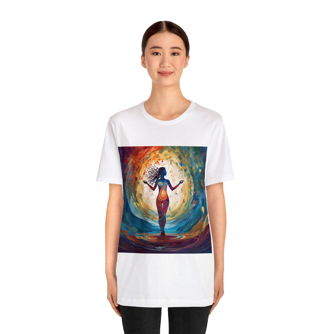 Vibrant Ethereal Dance - Unisex Jersey Short Sleeve Tee - T-Shirt - g(0D·IO) - Black - S -