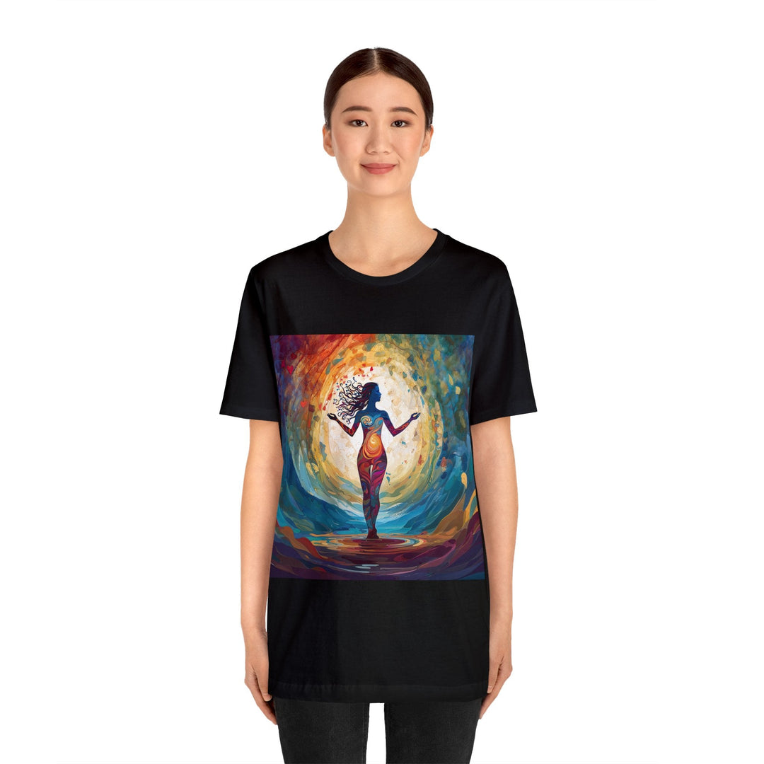 Vibrant Ethereal Dance - Unisex Jersey Short Sleeve Tee - T-Shirt - g(0D·IO) - Black - S -