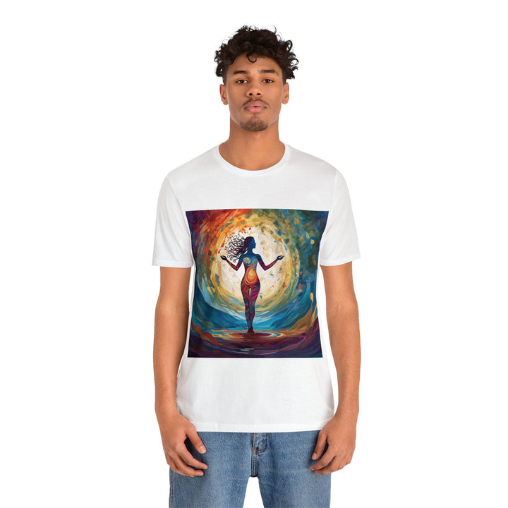 Vibrant Ethereal Dance - Unisex Jersey Short Sleeve Tee - T-Shirt - g(0D·IO) - Black - S -