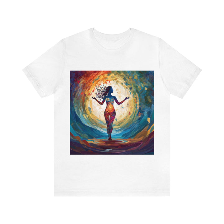 Vibrant Ethereal Dance - Unisex Jersey Short Sleeve Tee - T-Shirt - g(0D·IO) - White - S -