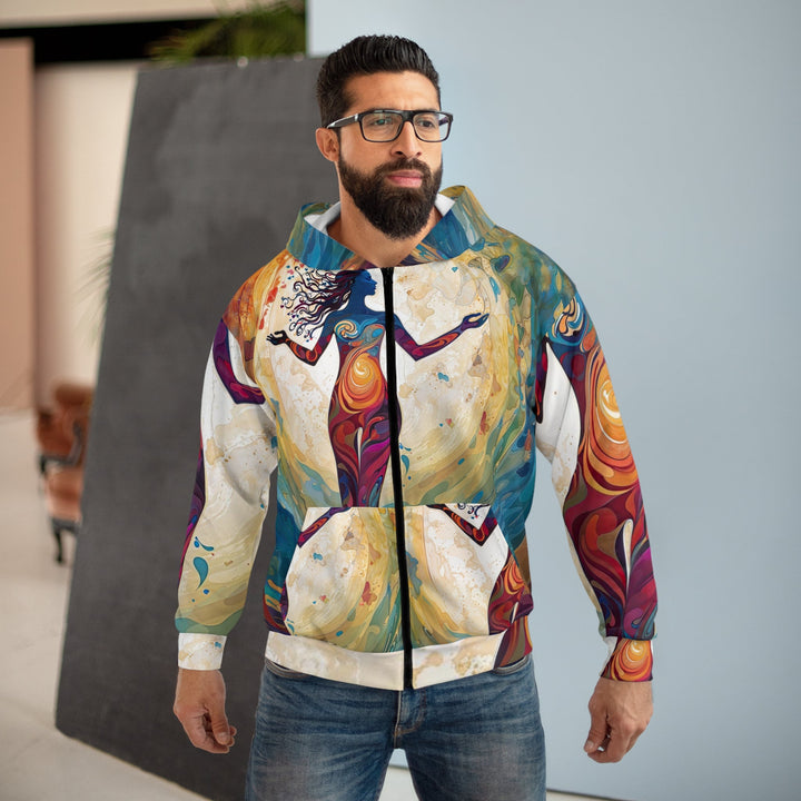 Vibrant Ethereal Dance - Unisex Zip Hoodie - All Over Prints - g(0D·IO) - XS - -