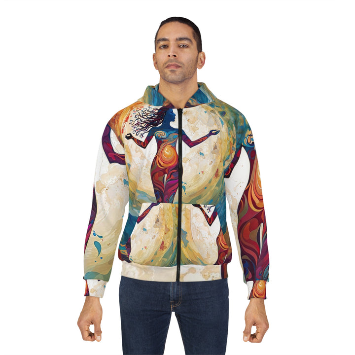 Vibrant Ethereal Dance - Unisex Zip Hoodie - All Over Prints - g(0D·IO) - XS - -