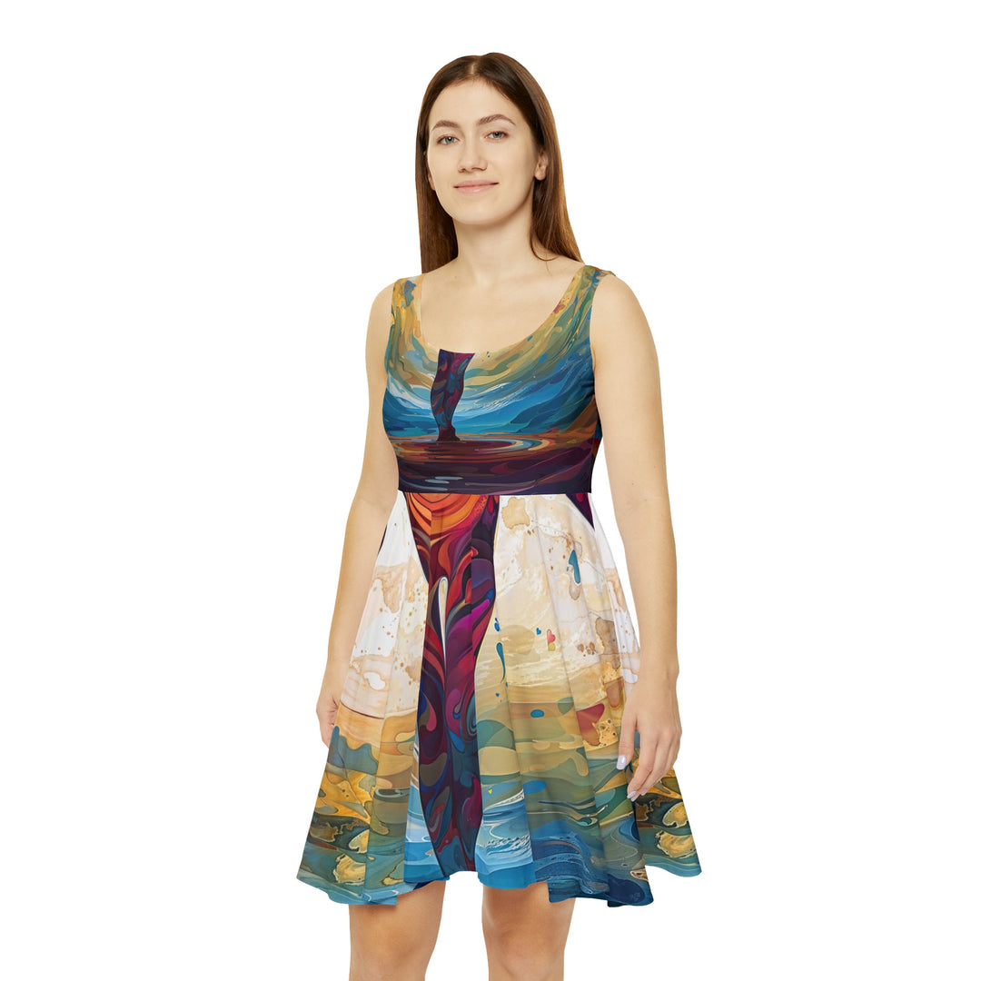 Vibrant Ethereal Dance - Women's Skater Dress - All Over Prints - g(0D·IO) - XS - -