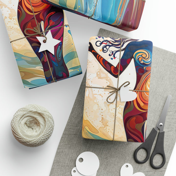 Vibrant Ethereal Dance - Wrapping Paper - Home Decor - g(0D·IO) - 30" x 180" - Matte -