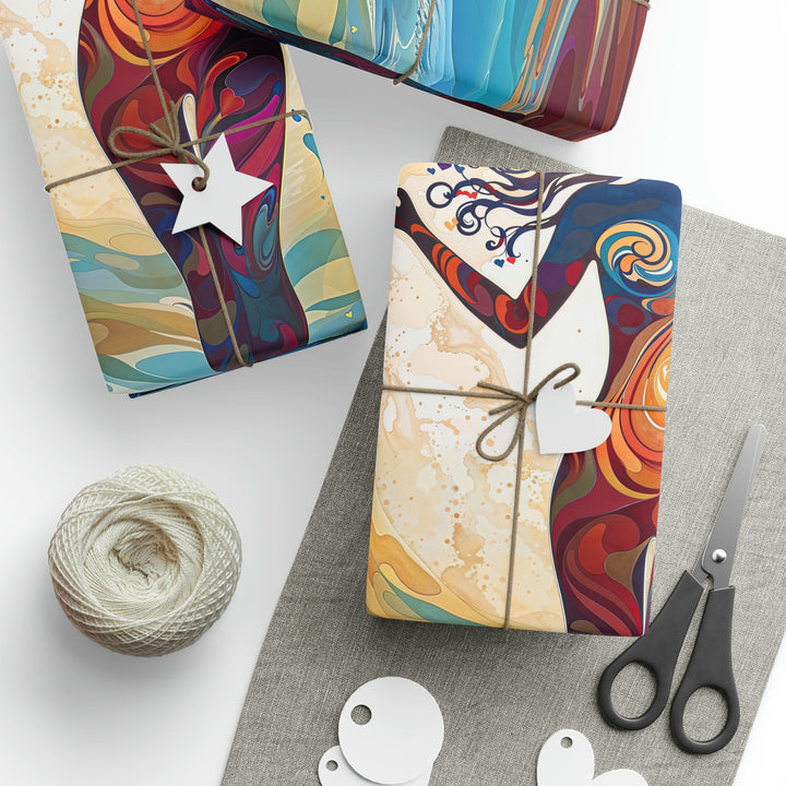 Vibrant Ethereal Dance - Wrapping Paper - Home Decor - g(0D·IO) - 30" x 180" - Matte -