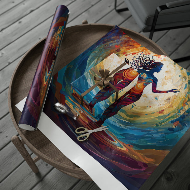 Vibrant Ethereal Dance - Wrapping Paper - Home Decor - g(0D·IO) - 30" x 180" - Matte -