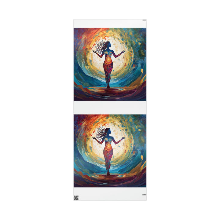 Vibrant Ethereal Dance - Wrapping Paper - Home Decor - g(0D·IO) - 30'' x 72'' - Glossy -
