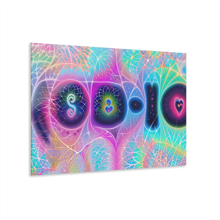 Vibrant Ethereal Hearts - Acrylic Prints (French Cleat Hanging) - Home Decor - g(0D·IO) - 36" x 24" (Horizontal) - 0.25'' -