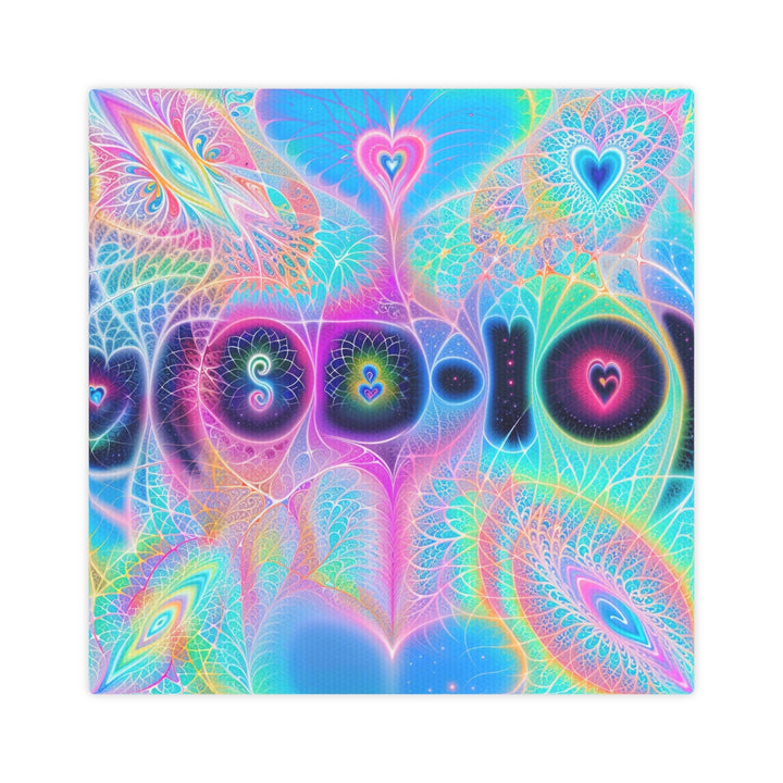 Vibrant Ethereal Hearts - Canvas Photo Tile - Canvas - g(0D·IO) - 8" x 8" (Square) - 0.5" -