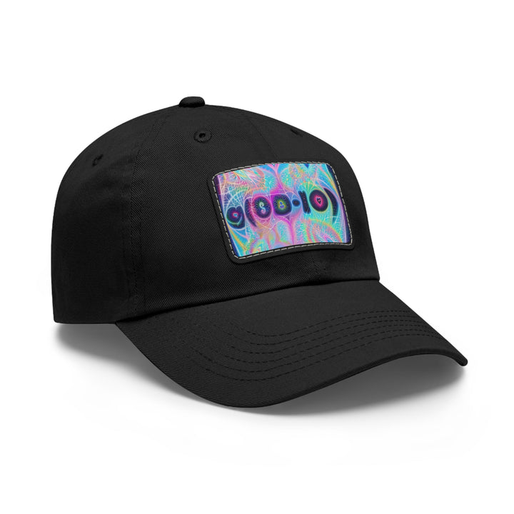 Vibrant Ethereal Hearts - Dad Hat - Hats - g(0D·IO) - White / Black patch - Rectangle - One size