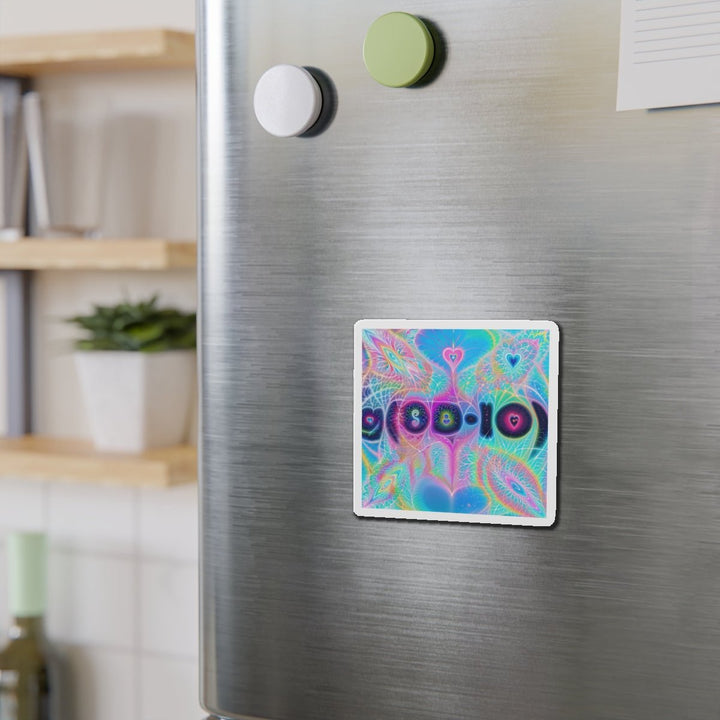 Vibrant Ethereal Hearts - Die-cut Magnet - Home Decor - g(0D·IO) - 6 × 6" - Die-Cut - 1 pc