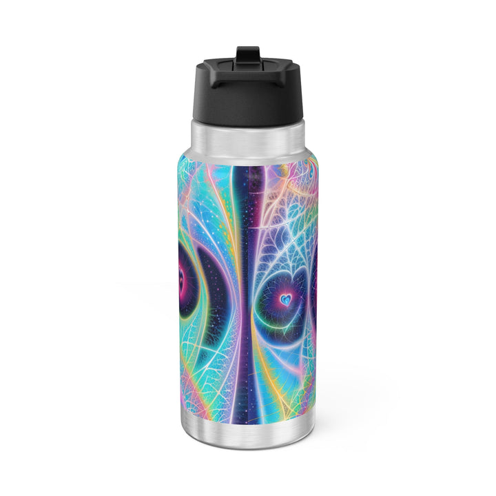 Vibrant Ethereal Hearts - Gator Tumbler 32oz - Mug - g(0D·IO) - Silver - 32oz -