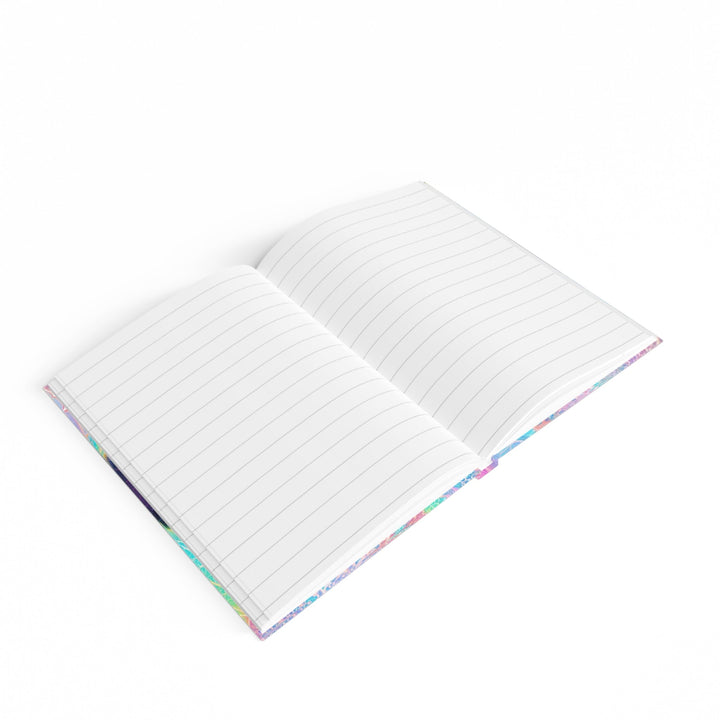 Vibrant Ethereal Hearts - Hard Backed Journal - Paper products - g(0D·IO) - Graph - A5 - White