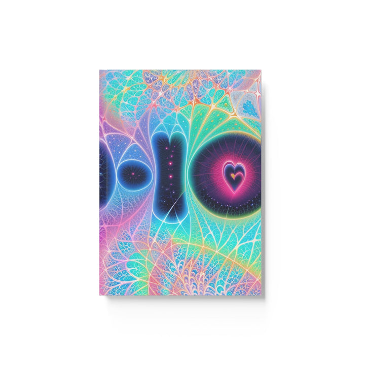 Vibrant Ethereal Hearts - Hard Backed Journal - Paper products - g(0D·IO) - Graph - A5 - White