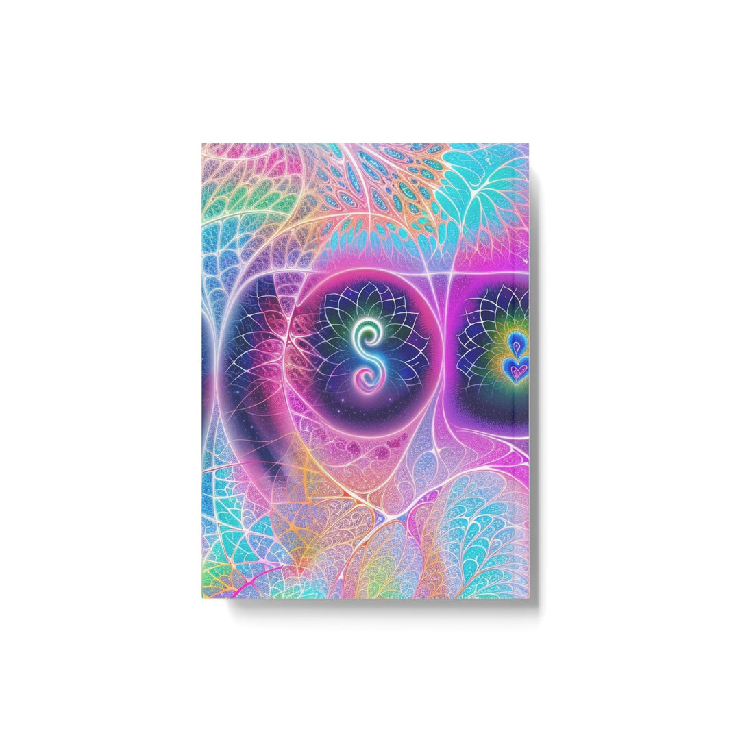 Vibrant Ethereal Hearts - Hard Backed Journal - Paper products - g(0D·IO) - Graph - A5 - White