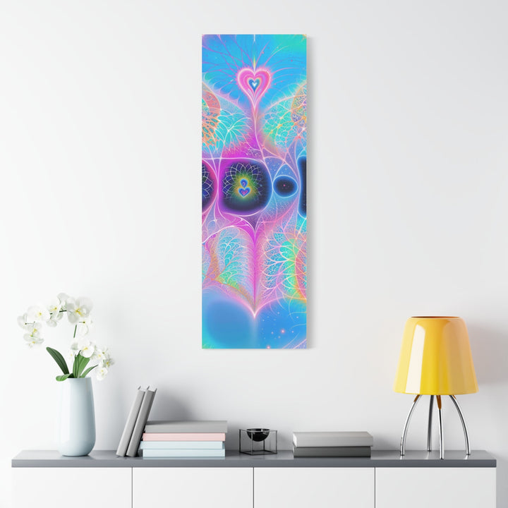 Vibrant Ethereal Hearts - Matte Canvas Print 1.25" - Canvas - g(0D·IO) - 36" x 36" - 1.25" -