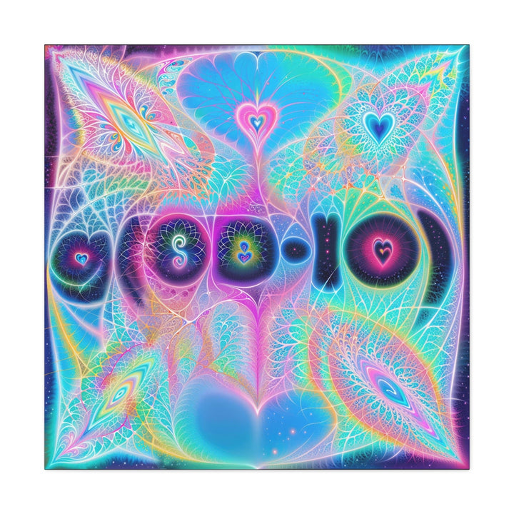 Vibrant Ethereal Hearts - Matte Canvas Print 1.25" - Canvas - g(0D·IO) - 36" x 36" - 1.25" -