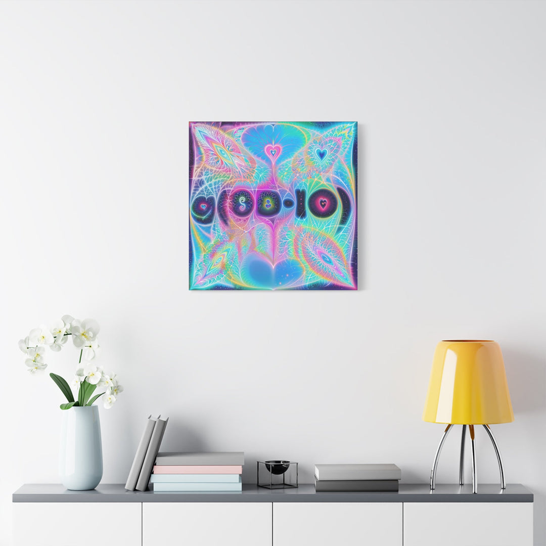 Vibrant Ethereal Hearts - Matte Canvas Print 1.25" - Canvas - g(0D·IO) - 36" x 36" - 1.25" -