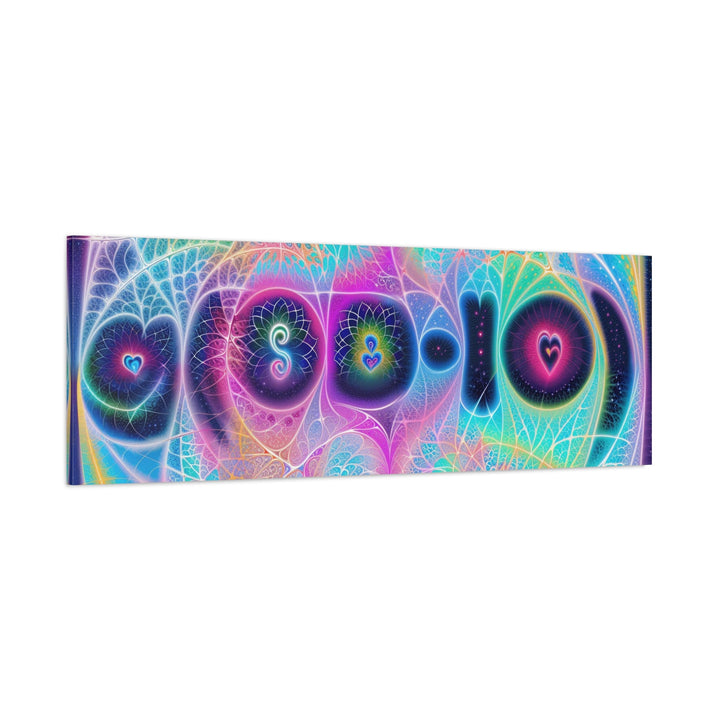 Vibrant Ethereal Hearts - Matte Canvas Print 1.25" - Canvas - g(0D·IO) - 36" x 36" - 1.25" -