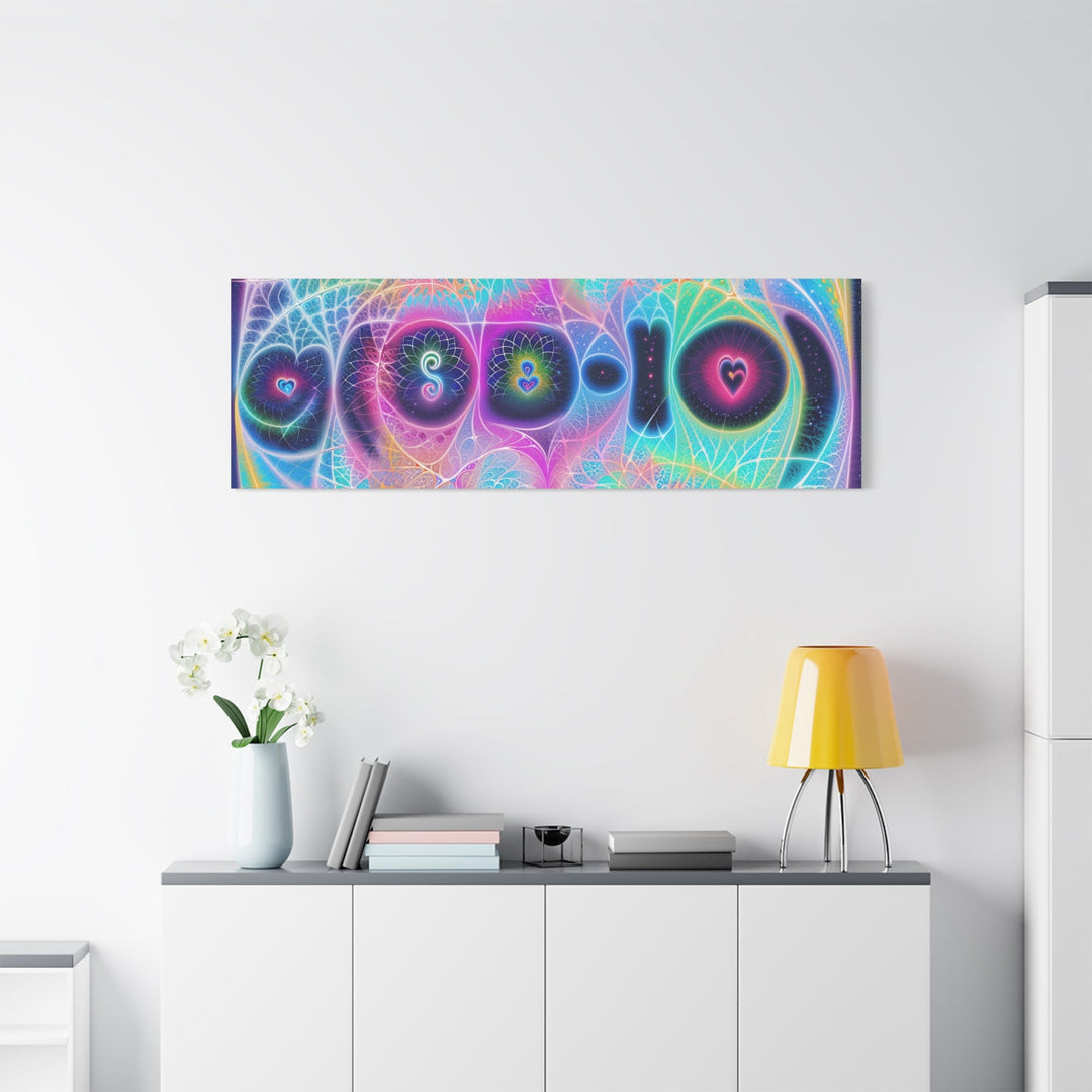 Vibrant Ethereal Hearts - Matte Canvas Print 1.25" - Canvas - g(0D·IO) - 36" x 36" - 1.25" -