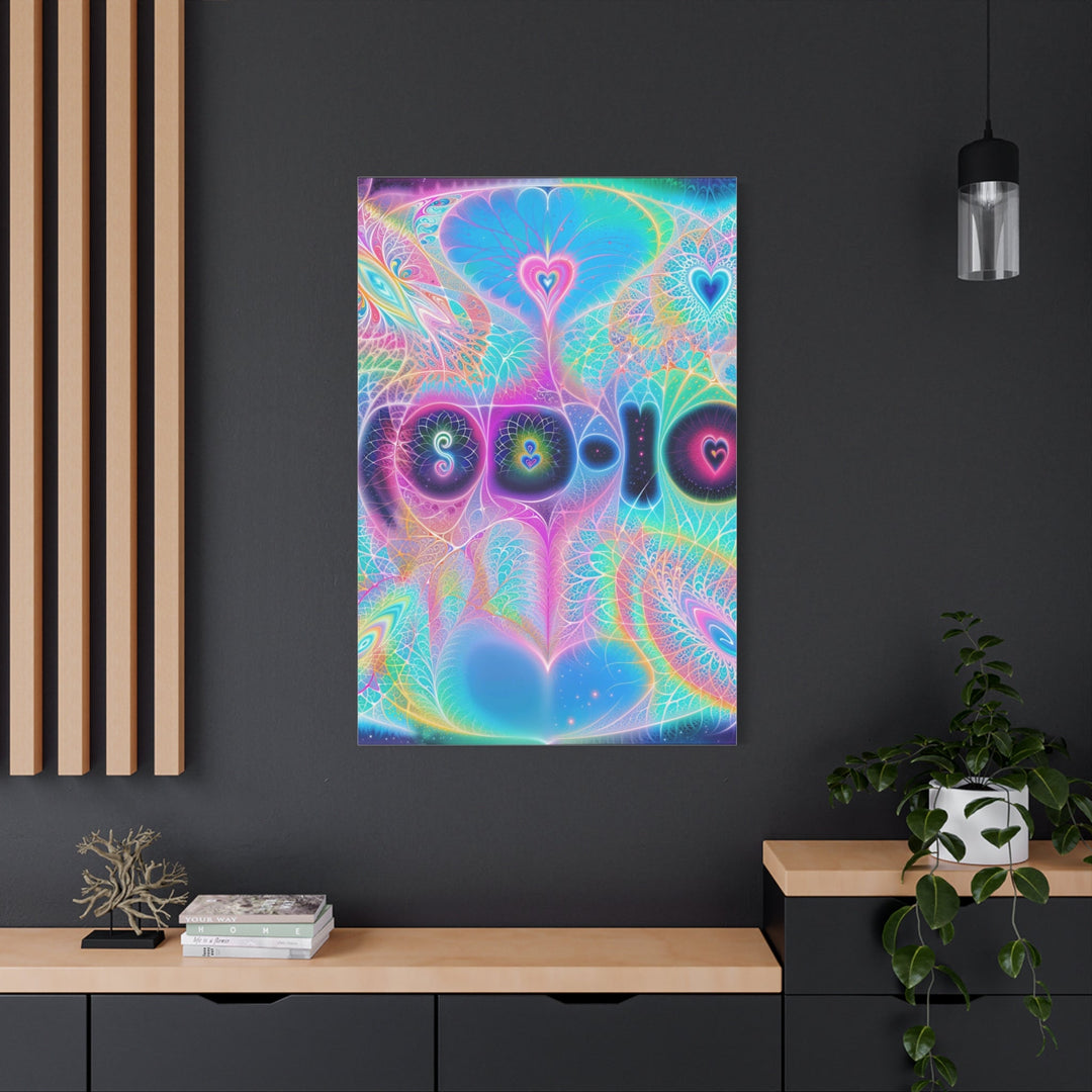 Vibrant Ethereal Hearts - Matte Canvas Print 1.25" - Canvas - g(0D·IO) - 36" x 36" - 1.25" -