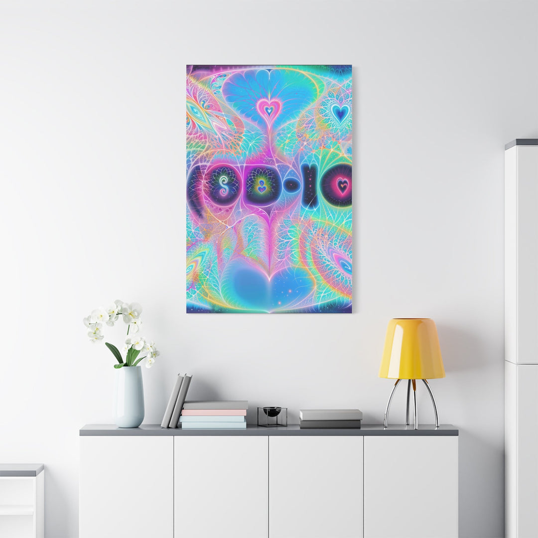 Vibrant Ethereal Hearts - Matte Canvas Print 1.25" - Canvas - g(0D·IO) - 36" x 36" - 1.25" -