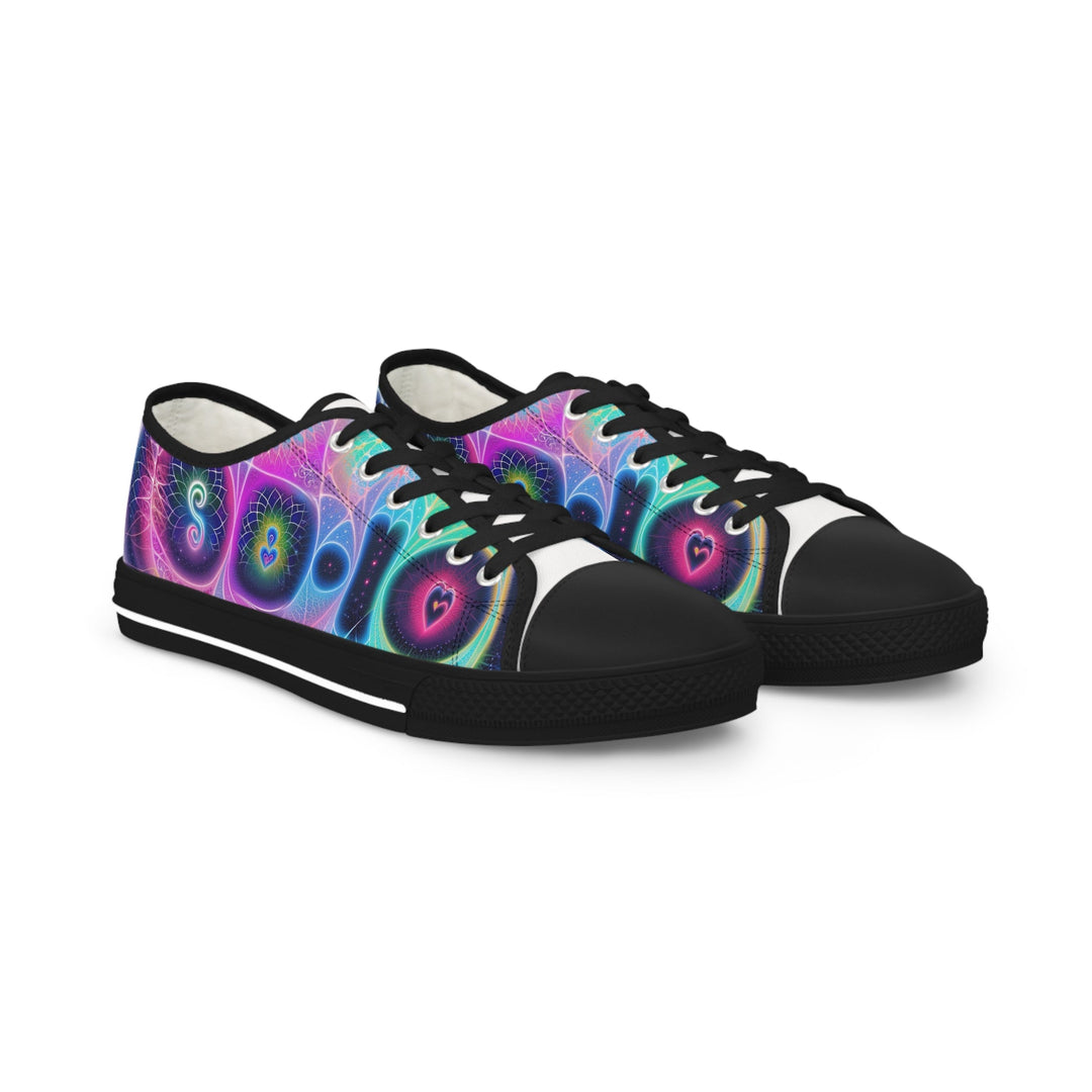 Vibrant Ethereal Hearts - Men's Lowtop Sneakers - Shoes - g(0D·IO) - US 5 - Black sole -