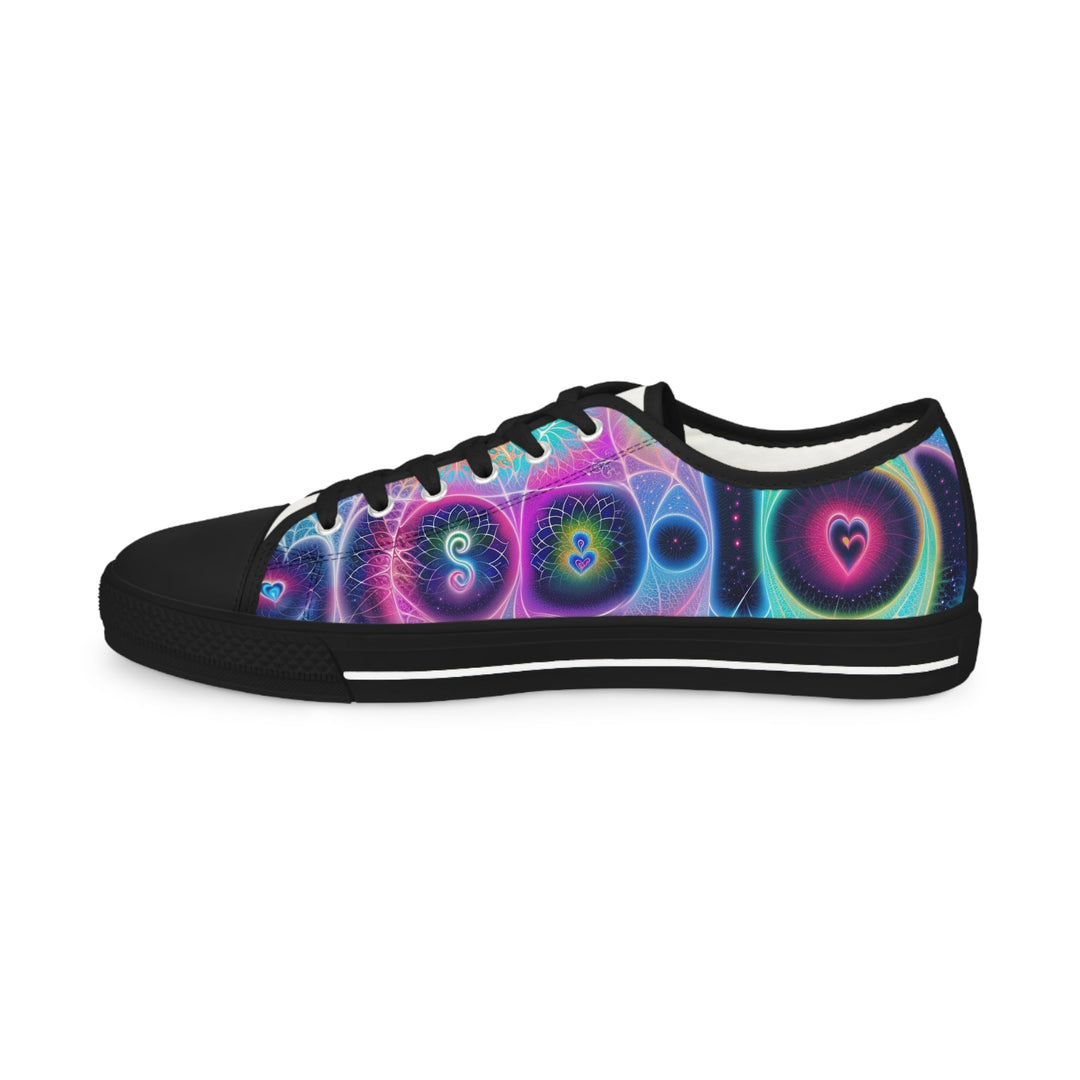 Vibrant Ethereal Hearts - Men's Lowtop Sneakers - Shoes - g(0D·IO) - US 5 - Black sole -