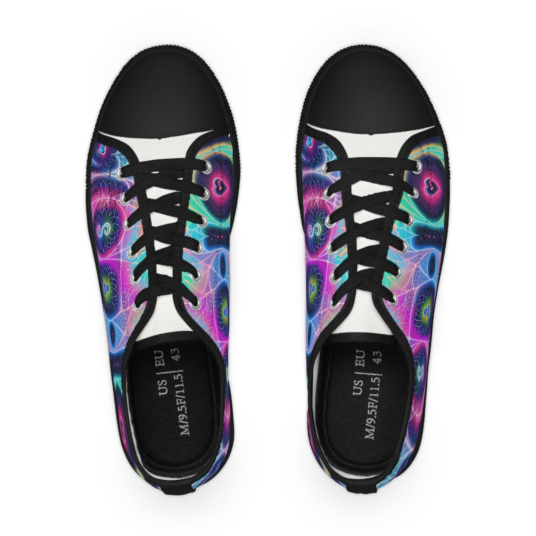 Vibrant Ethereal Hearts - Men's Lowtop Sneakers - Shoes - g(0D·IO) - US 5 - Black sole -