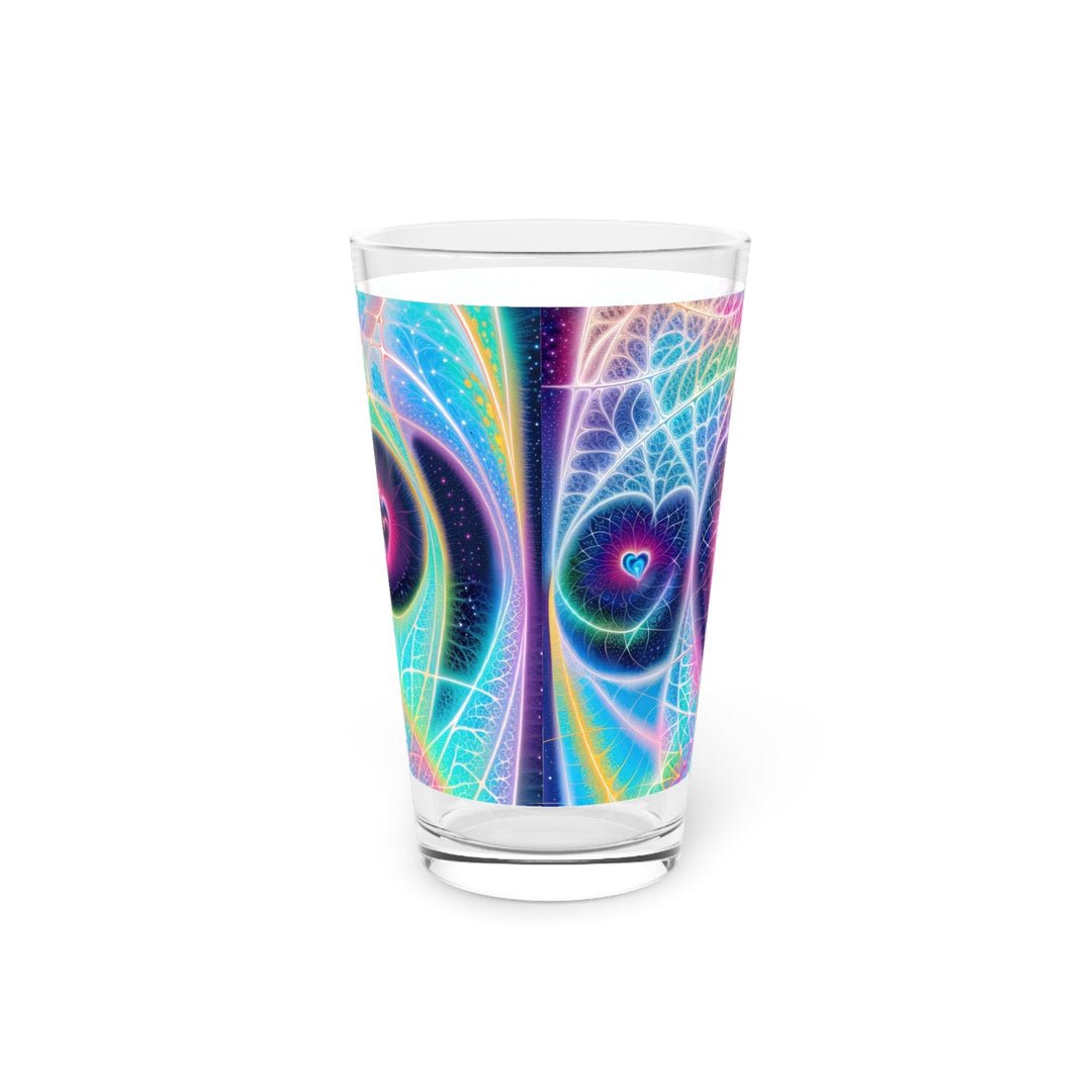 Vibrant Ethereal Hearts - Pint Glass - Mug - g(0D·IO) - 16oz - -