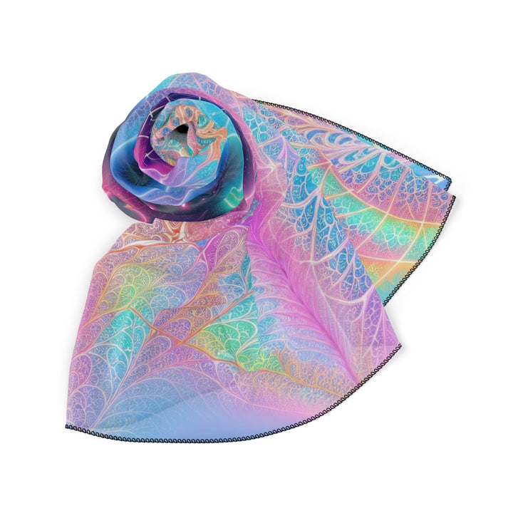 Vibrant Ethereal Hearts - Poly Scarf - Accessories - g(0D·IO) - Poly chiffon - 50" × 50" -