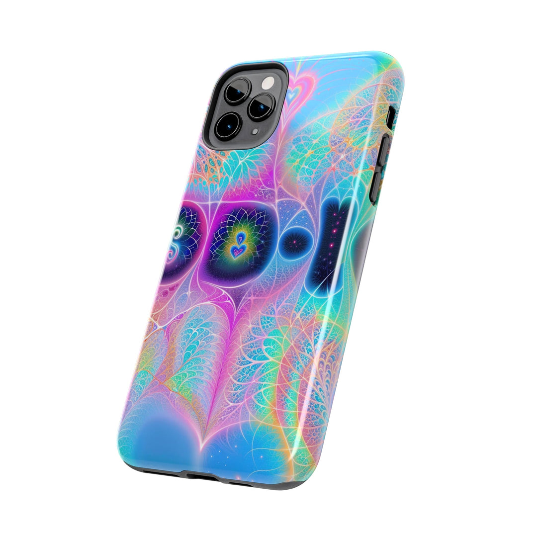 Vibrant Ethereal Hearts - Tough Phone Case - Phone Case - g(0D·IO) - iPhone 13 Mini - -