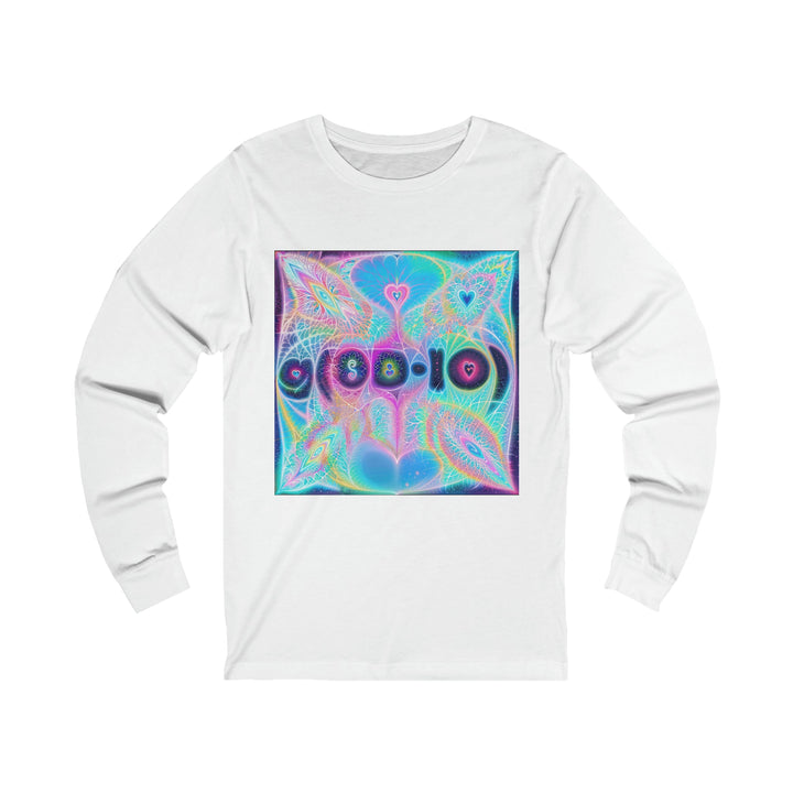 Vibrant Ethereal Hearts - Unisex Jersey Long Sleeve Tee - Long-sleeve - g(0D·IO) - S - White -